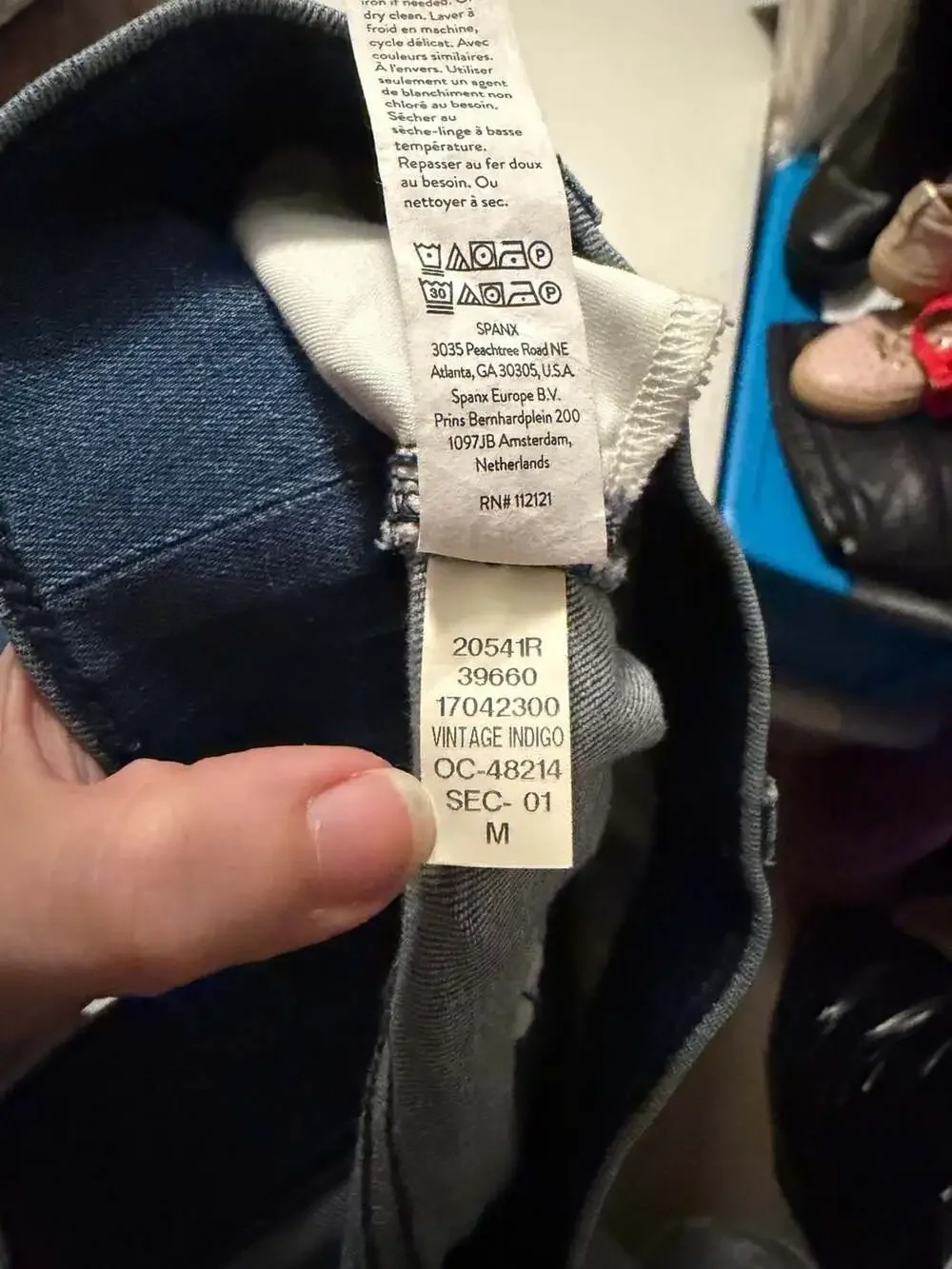 Spanx Women's Kick Flare Denim Jeans in Vintage Indigo Medium
